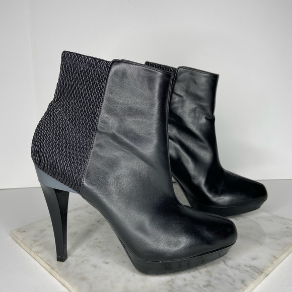 Stella McCartney Black Vegan Leather Ankle Boots - Picture 1 of 11